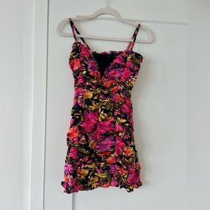 For love and lemons flower mini dress